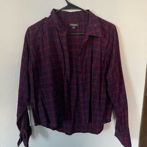 Target Wild Fable Cropped Flannel